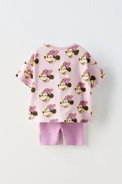 Niños ZARA 1½ - 6 Años·Camisetas|1½ - 6 Años·Leggings<CONJUNTO CAMISETA Y LEGGING CICLISTA MINNIE MOUSE © DISNEY