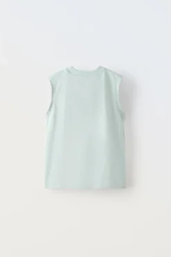 Niños ZARA 6 - 14 Años·Camisetas|6 - 14 Años·Pantalones<CONJUNTO FELPA CAMISETA Y BERMUDA BORDADO