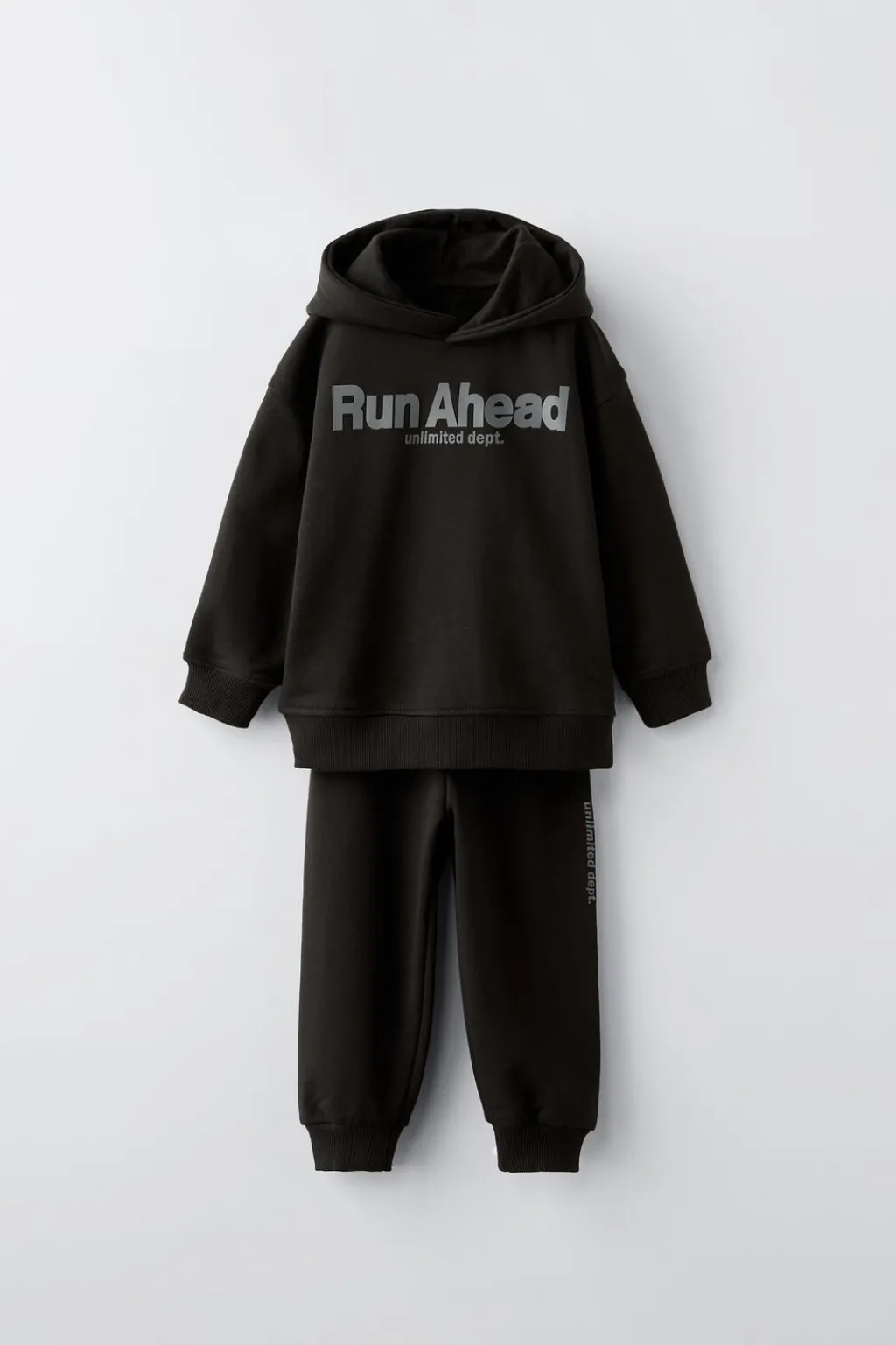 Niños ZARA 1½ - 6 Años·Sudaderas|1½ - 6 Años·Pantalones<CONJUNTO FELPA SUDADERA Y JOGGER TEXTO