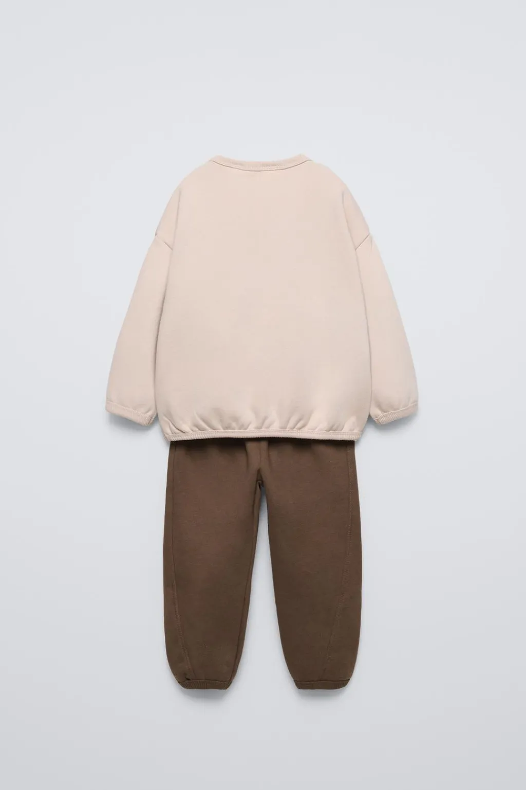 Niños ZARA 1½ - 6 Años·Sudaderas|1½ - 6 Años·Pantalones<CONJUNTO JOGGING SUDADERA Y JOGGER TEXTO RIZO