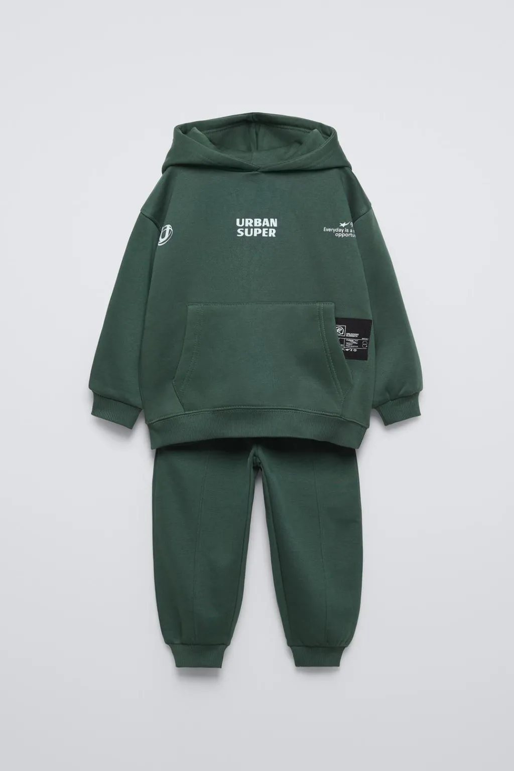 Niños ZARA 1½ - 6 Años·Sudaderas|1½ - 6 Años·Pantalones / Leggings<CONJUNTO JOGGING SUDADERA Y PANTALÓN TEXTO ETIQUETA
