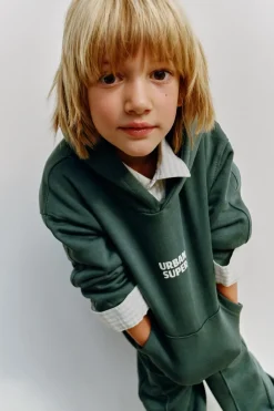 Niños ZARA 1½ - 6 Años·Sudaderas|1½ - 6 Años·Pantalones / Leggings<CONJUNTO JOGGING SUDADERA Y PANTALÓN TEXTO ETIQUETA