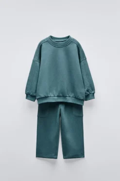 Niños ZARA 1½ - 6 Años·Sudaderas|1½ - 6 Años·Pantalones / Leggings<CONJUNTO JOGGING SUDADERA Y PANTALÓN