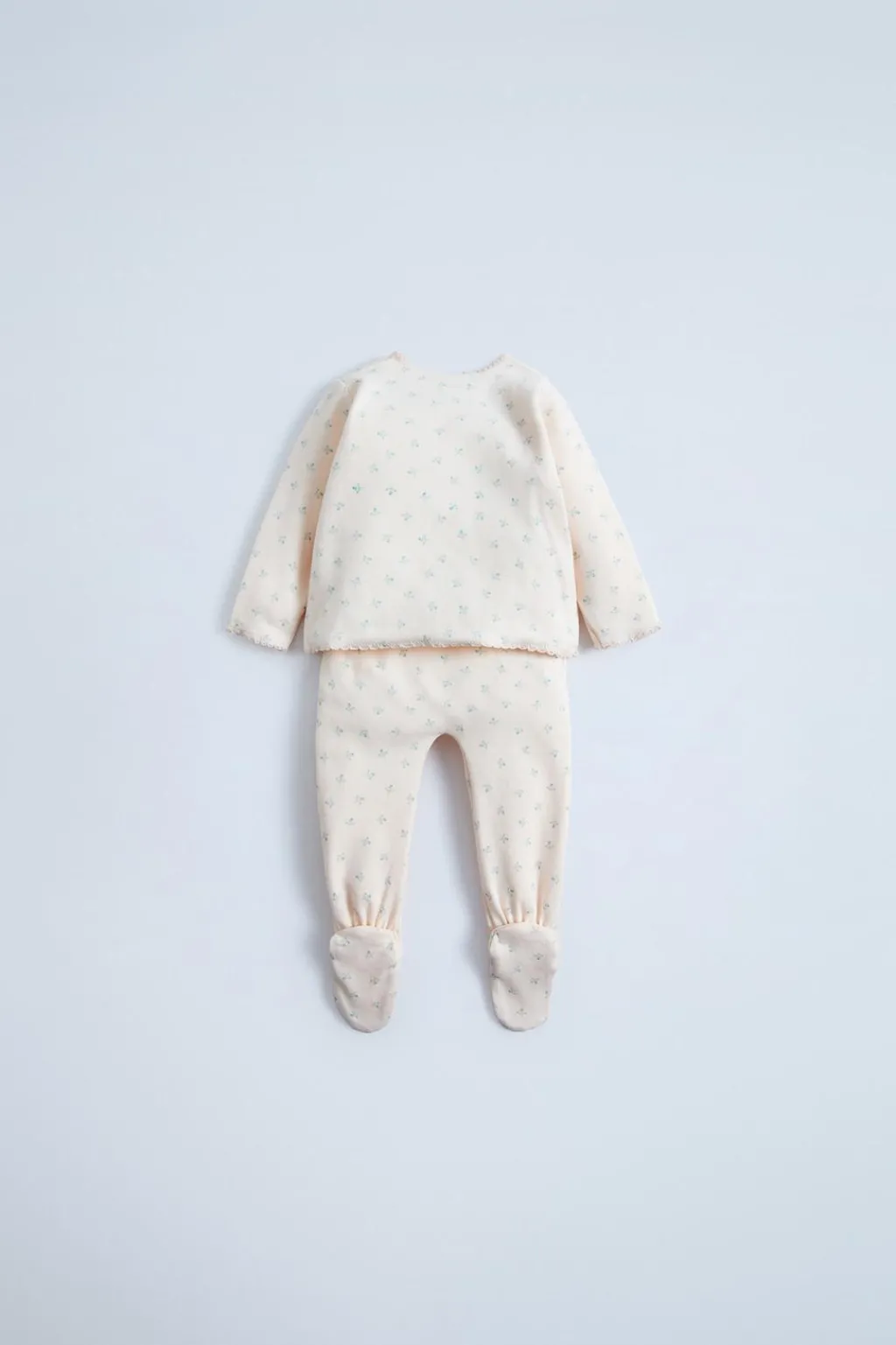 Niños ZARA 0 - 6 Meses·Camisetas|0 - 6 Meses·Leggings / Polainas<CONJUNTO RAMITAS