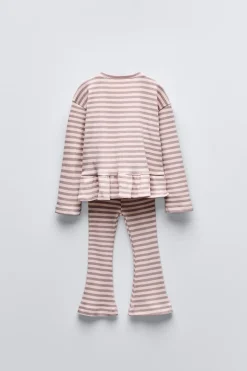 Niños ZARA 1½ - 6 Años·Camisetas|1½ - 6 Años·Pantalones<CONJUNTO RAYAS