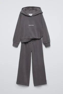 Niños ZARA 6 - 14 Años·Sudaderas|6 - 14 Años·Pantalones<CONJUNTO SUDADERA CAPUCHA Y PANTALÓN WIDE LEG