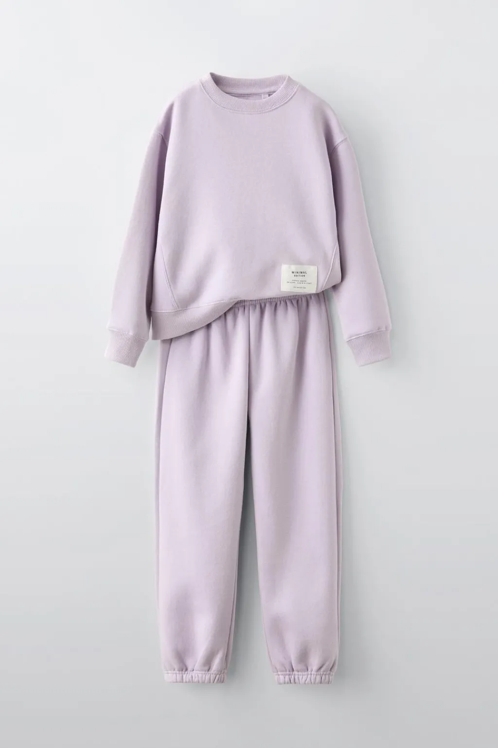Niños ZARA 6 - 14 Años·Sudaderas|6 - 14 Años·Pantalones<CONJUNTO SUDADERA Y JOGGERS ETIQUETA