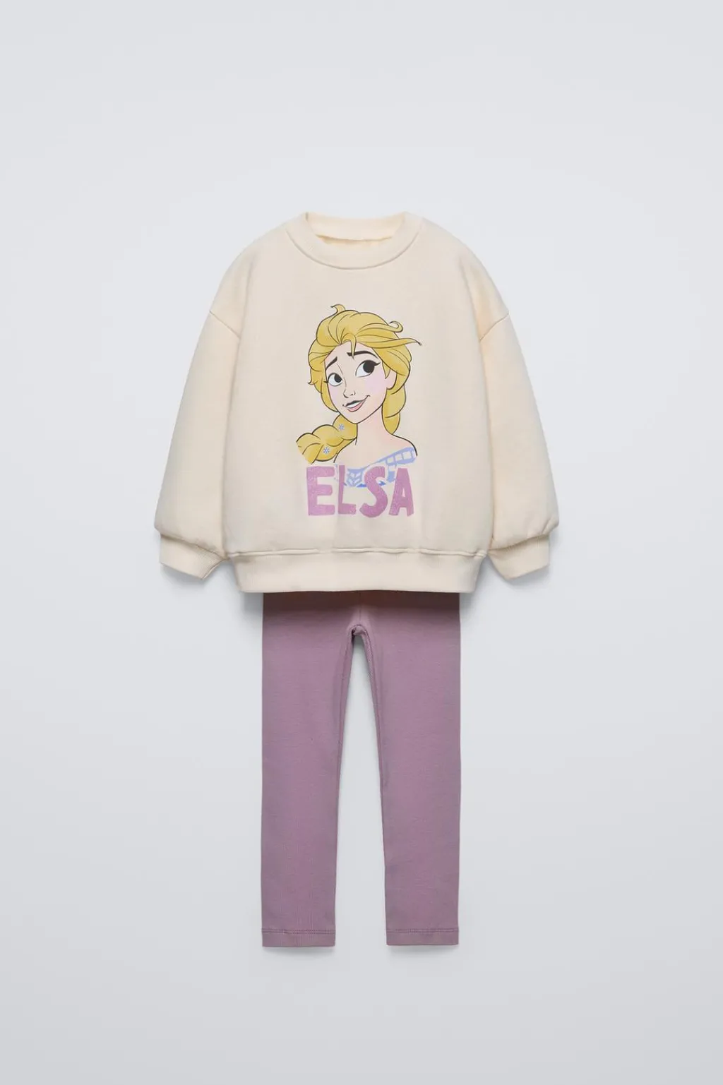 Niños ZARA 1½ - 6 Años·Sudaderas|1½ - 6 Años·Pantalones<CONJUNTO SUDADERA Y LEGGING ELSA FROZEN © DISNEY
