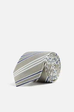 Sale CORBATA SEDA - VISCOSA RAYAS Hombre Accesorios