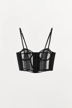Clearance CORSÉ ENCAJE TIRANTES Mujer Tops / Bodies|Lenceria