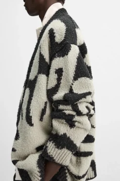 Best CÁRDGAN INTARSIA FLORAL X NANUSHKA Hombre Jerséis / Chaquetas