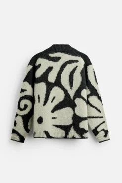 Best CÁRDGAN INTARSIA FLORAL X NANUSHKA Hombre Jerséis / Chaquetas