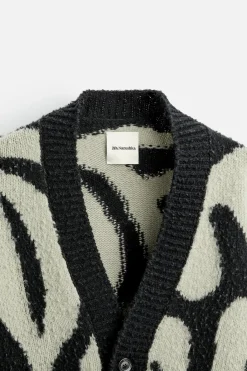 Best CÁRDGAN INTARSIA FLORAL X NANUSHKA Hombre Jerséis / Chaquetas