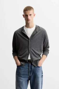 Outlet CÁRDIGAN 100% LANA LIMITED EDITION Hombre Jerséis / Chaquetas