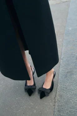 Clearance DESTALONADO LAZO EFECTO TERCIOPELO Mujer Zapatos