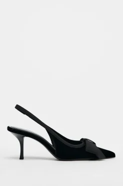 Clearance DESTALONADO LAZO EFECTO TERCIOPELO Mujer Zapatos