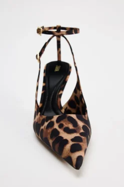 Clearance DESTALONADO TACÓN ESTAMPADO ANIMAL Mujer Zapatos