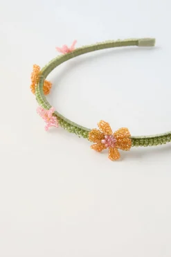Niños ZARA 1½ - 6 Años·Accesorios|6 - 14 Años·Accesorios<DIADEMA FLORES ABALORIOS