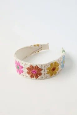 Niños ZARA 1½ - 6 Años·Accesorios|6 - 14 Años·Accesorios<DIADEMA RÍGIDA FLORES CROCHET