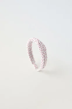 Niños ZARA 1½ - 6 Años·Accesorios|6 - 14 Años·Accesorios<DIADEMA TRENZADA ESTAMPADO CEREZAS