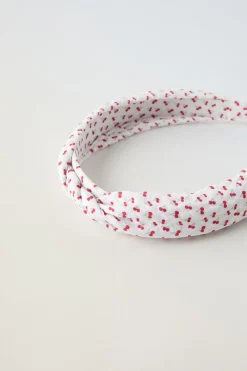 Niños ZARA 1½ - 6 Años·Accesorios|6 - 14 Años·Accesorios<DIADEMA TRENZADA ESTAMPADO CEREZAS