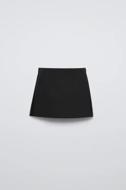 Niños ZARA 6 - 14 Años·Faldas / Bermudas<FALDA BANDA LATERAL SATINADA