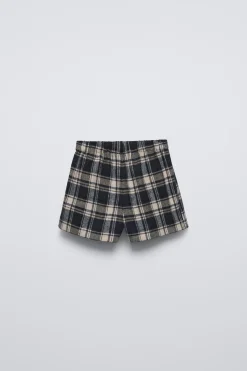 Niños ZARA 1½ - 6 Años·Faldas / Bermudas|6 - 18 Meses·Braguitas / Bermudas<FALDA BERMUDA CUADROS