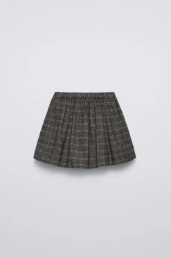 Niños ZARA 6 - 14 Años·Faldas / Bermudas|6 - 14 Años·Total Look<FALDA BERMUDA CUADROS