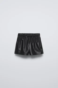 Niños ZARA 1½ - 6 Años·Faldas / Bermudas<FALDA BERMUDA EFECTO PIEL