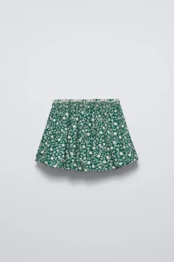 Niños ZARA 1½ - 6 Años·Faldas / Bermudas|6 - 18 Meses·Braguitas / Bermudas<FALDA BERMUDA FLORES