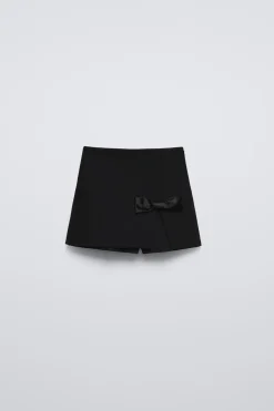Niños ZARA 6 - 14 Años·Faldas / Bermudas|6 - 14 Años·Total Look<FALDA BERMUDA LAZO SATINADO