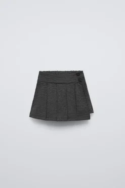 Niños ZARA 1½ - 6 Años·Faldas / Bermudas|6 - 18 Meses·Braguitas / Bermudas<FALDA BERMUDA TABLAS