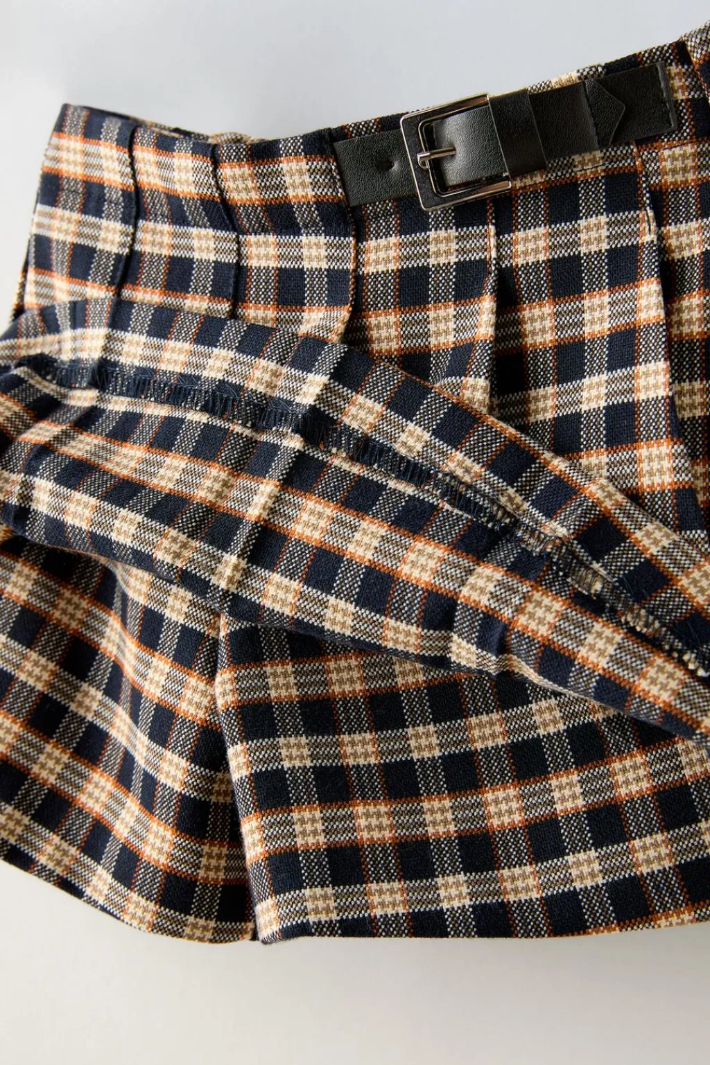 Niños ZARA 1½ - 6 Años·Faldas / Bermudas|6 - 18 Meses·Braguitas / Bermudas<FALDA CUADROS HEBILLA