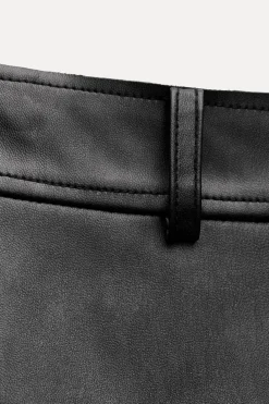 Best FALDA EFECTO PIEL CREMALLERA ZW COLLECTION Mujer Faldas / Shorts