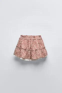 Niños ZARA 1½ - 6 Años·Faldas / Bermudas|6 - 18 Meses·Braguitas / Bermudas<FALDA FLORES