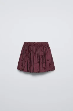 Niños ZARA 1½ - 6 Años·Faldas / Bermudas|6 - 18 Meses·Braguitas / Bermudas<FALDA FLORES FLOCK