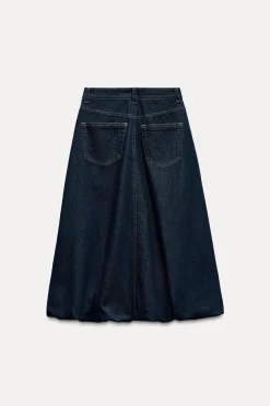 Best FALDA GLOBO DENIM TRF Mujer Faldas / Shorts