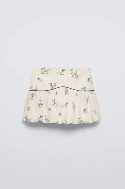 Niños ZARA 6 - 14 Años·Faldas / Bermudas|6 - 14 Años·Total Look<FALDA GLOBO ESTAMPADO BOTAS