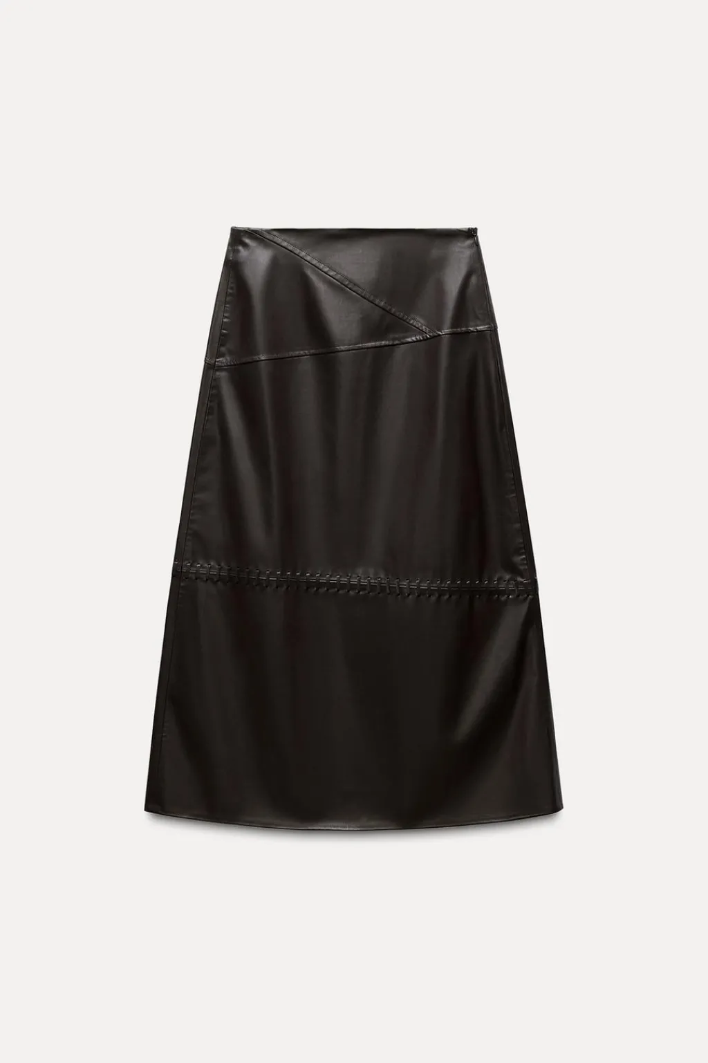 Best FALDA MIDI EFECTO PIEL Mujer Faldas / Shorts