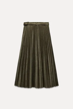 Best FALDA MIDI PLISADA EFECTO ANTE Mujer Faldas / Shorts