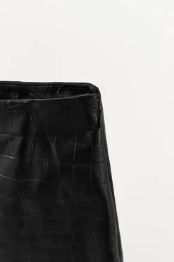 New FALDA MINI PIEL GRABADO Mujer Faldas / Shorts|Lenceria