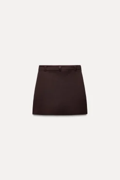 Best FALDA MINI PUNTO CINTURÓN Mujer Cárdigan / Jerséis|Punto