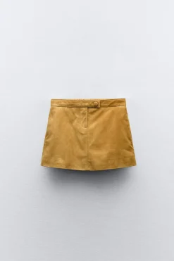 Niños ZARA 1½ - 6 Años·Faldas / Bermudas|1½ - 6 Años·Total Look<FALDA PIEL ANTE