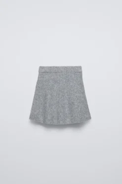 Niños ZARA 6 - 14 Años·Punto|6 - 14 Años·Faldas / Bermudas<FALDA PUNTO CANALÉ TACTO SUAVE