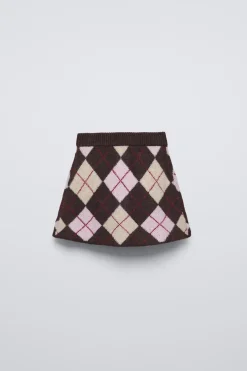Niños ZARA 6 - 14 Años·Punto|6 - 14 Años·Faldas / Bermudas<FALDA PUNTO ROMBOS
