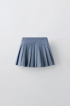 Niños ZARA 6 - 14 Años·Faldas / Bermudas<FALDA TABLAS CUADROS