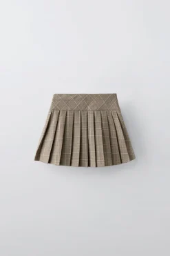 Niños ZARA 6 - 14 Años·Faldas / Bermudas<FALDA TABLAS CUADROS
