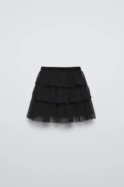 Niños ZARA 6 - 14 Años·Faldas / Bermudas<FALDA TUL VOLANTES