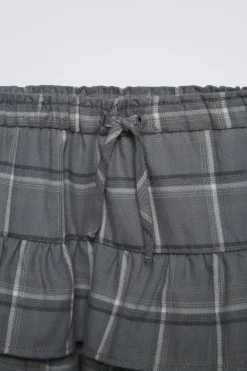 Niños ZARA 6 - 14 Años·Faldas / Bermudas<FALDA VOLANTES CUADROS