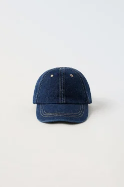 Niños ZARA 1½ - 6 Años·Accesorios|6 - 14 Años·Accesorios<GORRA DENIM PESPUNTES